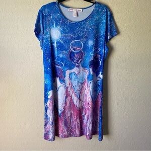 Leoma Lovegrove | Women's Mystical Angel T-Shirt Dress Size Petite Large